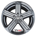 R564A EXCHANGE SERVICE - VW GOLF R MK7 4x18" GENUINE CADIZ ANTHRACITE ALLOY WHEELS