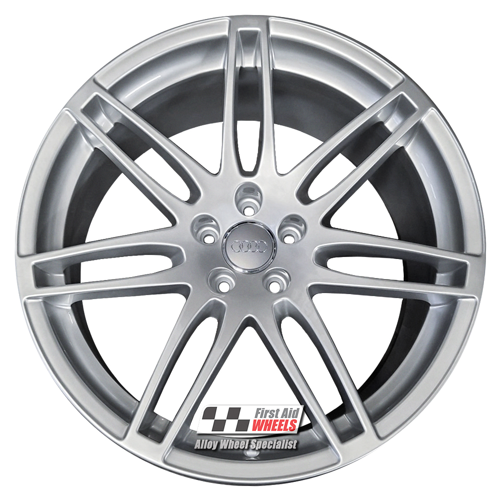 R575S EXCHANGE SERVICE - AUDI A5 S5 8T 4x20" GENUINE LE MANS SILVER ALLOY WHEELS