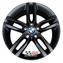 R579SB EXCHANGE SERVICE - BMW 1 2 SERIES 4x18" GENUINE STYLE 461M SATIN BLACK ALLOY WHEELS