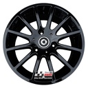 R584GB EXCHANGE SERVICE - SMART A451 4x15" GENUINE 12 SPOKE GLOSS BLACK ALLOY WHEELS