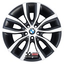 R585DBS EXCHANGE SERVICE - BMW 2 SERIES TOURER 4x18" GENUINE STYLE 485 SATIN BLACK DIAMOND CUT ALLOY WHEELS