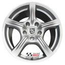 R586S EXCHANGE SERVICE - PORSCHE PANAMERA G1 4x18" GENUINE 5 SPOKE SILVER ALLOY WHEELS