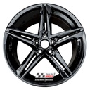 R587GB EXCHANGE SERVICE - AUDI A5 8W6 4x18" GENUINE 5 TWIN SPOKE GLOSS BLACK ALLOY WHEELS