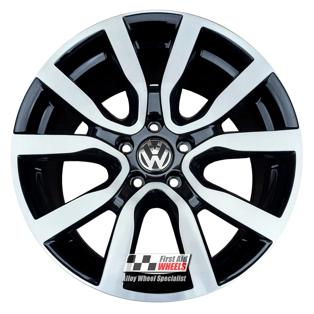 Brock B42 alloy wheels for VW Golf VII GTi TCR in gloss black