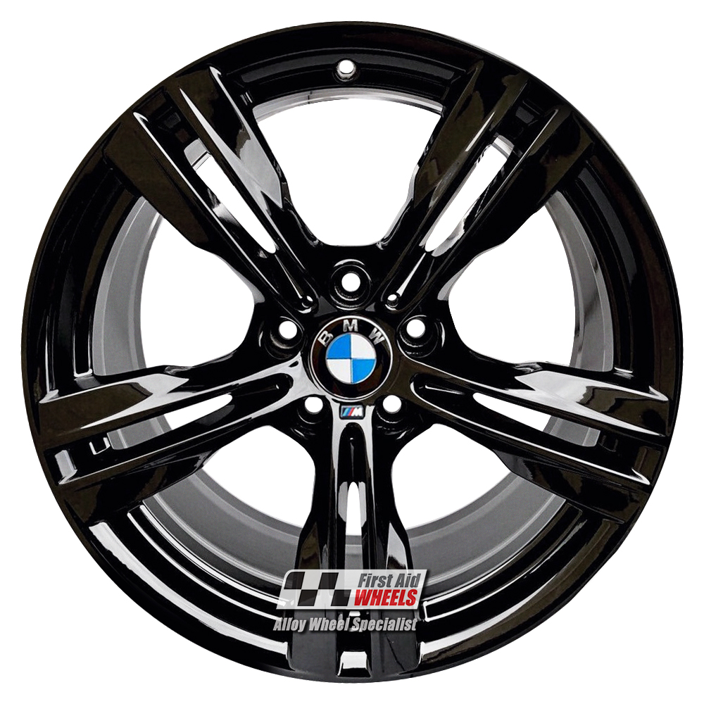 R596GB EXCHANGE SERVICE - BMW X5 F15 X6 F16 4x19" GENUINE STYLE 467M GLOSS BLACK ALLOY WHEELS