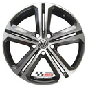 R604DBS EXCHANGE SERVICE - VW TIGUAN 5N 4x19" GENUINE MALLORY SATIN BLACK DIAMOND CUT ALLOY WHEELS