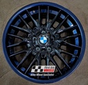 R100OB EXCHANGE SERVICE - BMW 3 E46 4x18" GENUINE STYLE 72M MV1 ORIENT BLUE ALLOY WHEELS