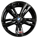 R345GB EXCHANGE SERVICE - BMW 3 / 4 SERIES 4x19" GENUINE 442M GLOSS BLACK ALLOY WHEELS