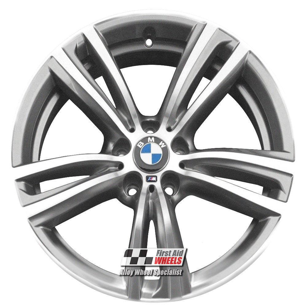 R345DFG EXCHANGE SERVICE - BMW 3 / 4 SERIES 4x19" GENUINE 442M FERRIC GREY ALLOY WHEELS