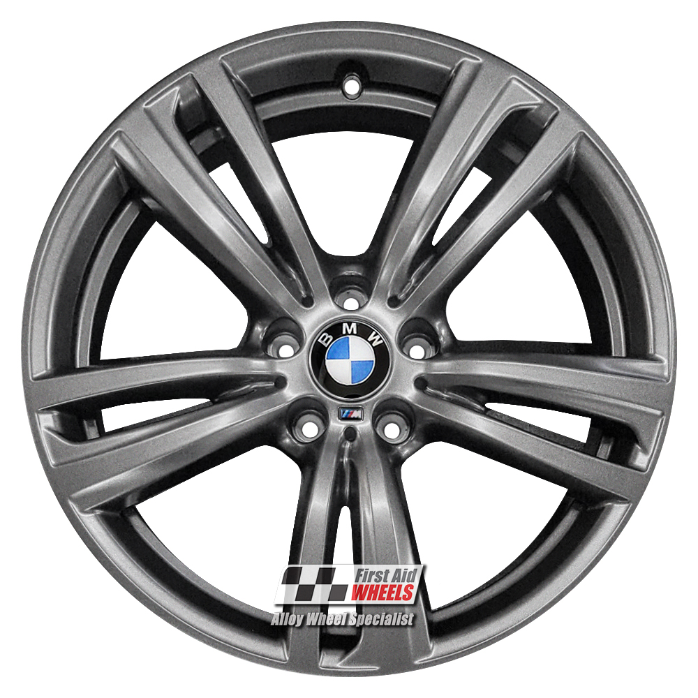 R345FG EXCHANGE SERVICE - BMW 3 / 4 SERIES 4x19" GENUINE 442M FERRIC GREY ALLOY WHEELS