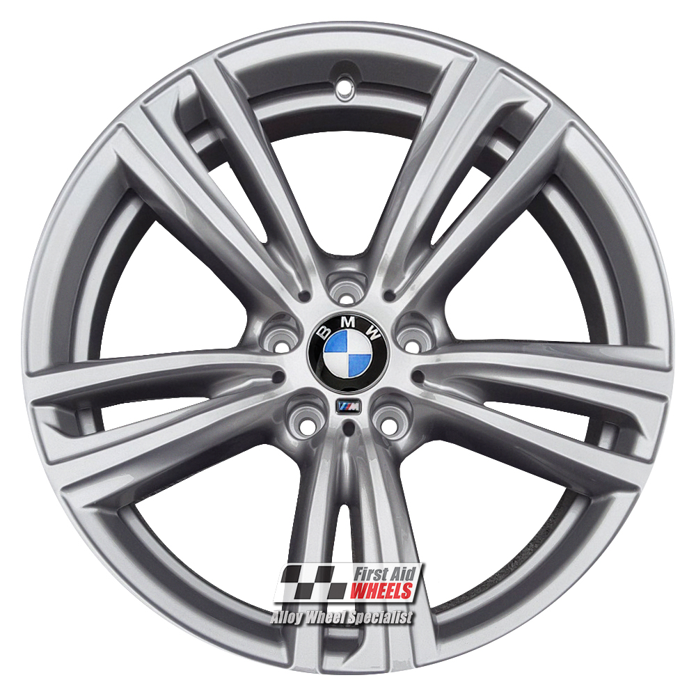 R345S EXCHANGE SERVICE - BMW 3 / 4 SERIES 4x19" GENUINE 442M SILVER ALLOY WHEELS