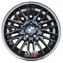 R100GB EXCHANGE SERVICE - BMW 3 E46 4x18" GENUINE STYLE 72M MV1 GLOSS BLACK ALLOY WHEELS