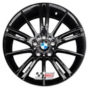 R103GB EXCHANGE SERVICE - BMW 3 SERIES 4x18" GENUINE STYLE 193M MV3 GLOSS BLACK ALLOY WHEELS