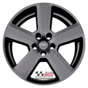 R119SB EXCHANGE SERVICE - AUDI A4 A6 4x18" GENUINE S-LINE 5 SPOKE SATIN BLACK ALLOY WHEELS