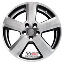 R119SC EXCHANGE SERVICE - AUDI A4 A6 4x18" GENUINE S-LINE 5 SPOKE SHADOW CHROME ALLOY WHEELS