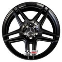 R121SB EXCHANGE SERVICE - MERCEDES C CLASS 4x18" GENUINE AMG IV SATIN BLACK ALLOY WHEELS