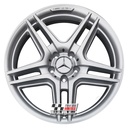 R121S EXCHANGE SERVICE - MERCEDES C CLASS 4x18" GENUINE AMG IV SILVER ALLOY WHEELS