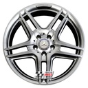 R121SC EXCHANGE SERVICE - MERCEDES C CLASS 4x18" GENUINE AMG IV SHADOW CHROME ALLOY WHEELS