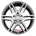 R139DCA EXCHANGE SERVICE - MERCEDES C-CLASS W204 4x17" AMG ANTHRACITE DIAMOND CUT ALLOY WHEELS