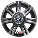 R140A EXCHANGE SERVICE - BMW 3 SERIES 4x17" GENUINE STYLE 194M ANTHRACITE GREY ALLOY WHEELS