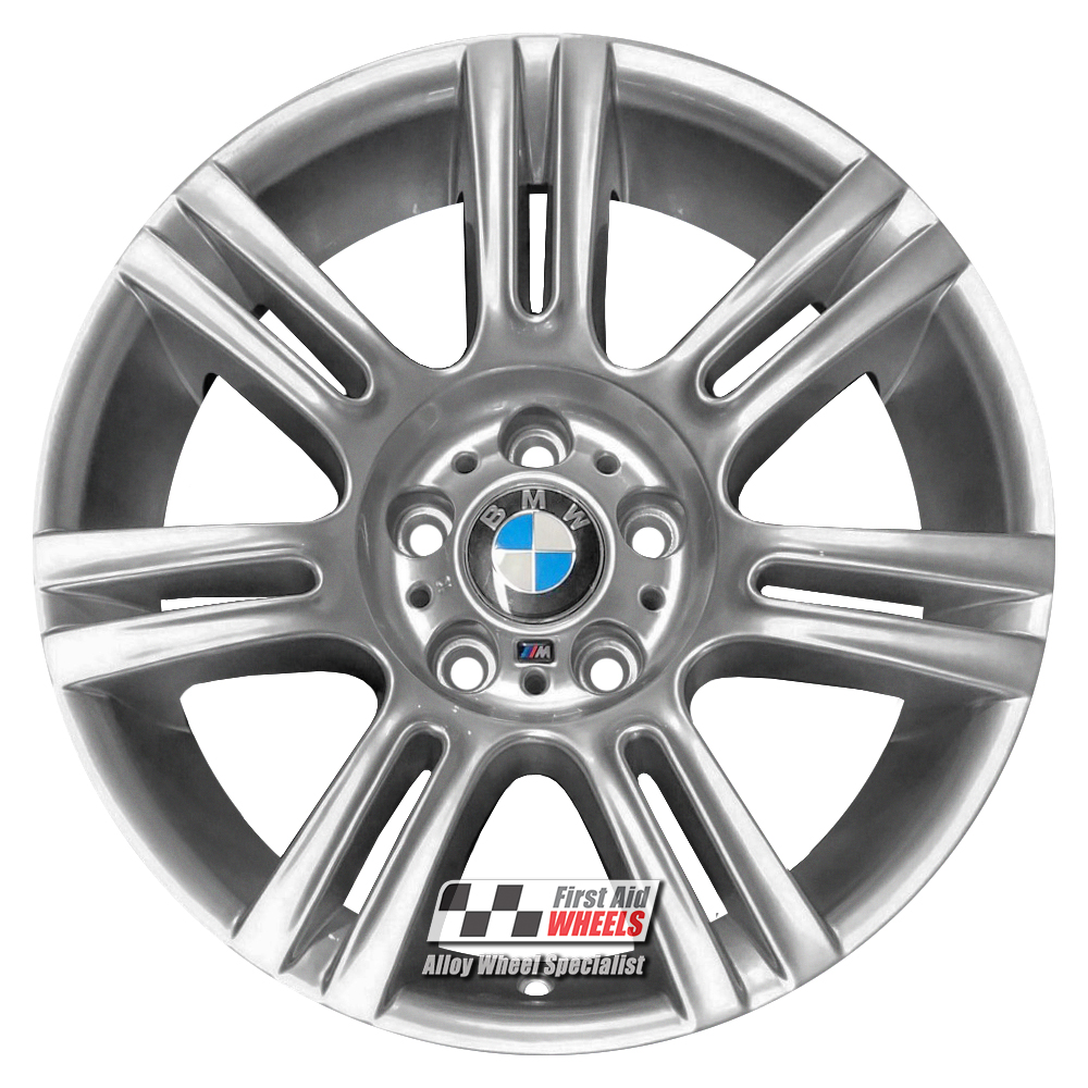 R140S EXCHANGE SERVICE - BMW 3 SERIES 4x17" GENUINE STYLE 194M SILVER ALLOY WHEELS