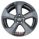 R147A EXCHANGE SERVICE - VW GOLF MK7 GTI 4x18" GENUINE AUSTIN ANTHRACITE GREY ALLOY WHEELS