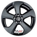 R147SB EXCHANGE SERVICE - VW GOLF MK7 GTI 4x18" GENUINE AUSTIN SATIN BLACK ALLOY WHEELS