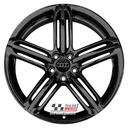 R172GB EXCHANGE SERVICE - AUDI A5 8T S5 4x19" GENUINE SEGMENT SPOKE GLOSS BLACK ALLOY WHEELS