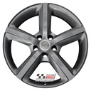 R173A EXCHANGE SERVICE - AUDI Q7 4x20" GENUINE 5 SPOKE ANTHRACITE GREY ALLOY WHEELS