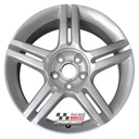 R186S EXCHANGE SERVICE - AUDI A4 B6 4x17" GENUINE 5 TWIN SPOKE SILVER ALLOY WHEELS