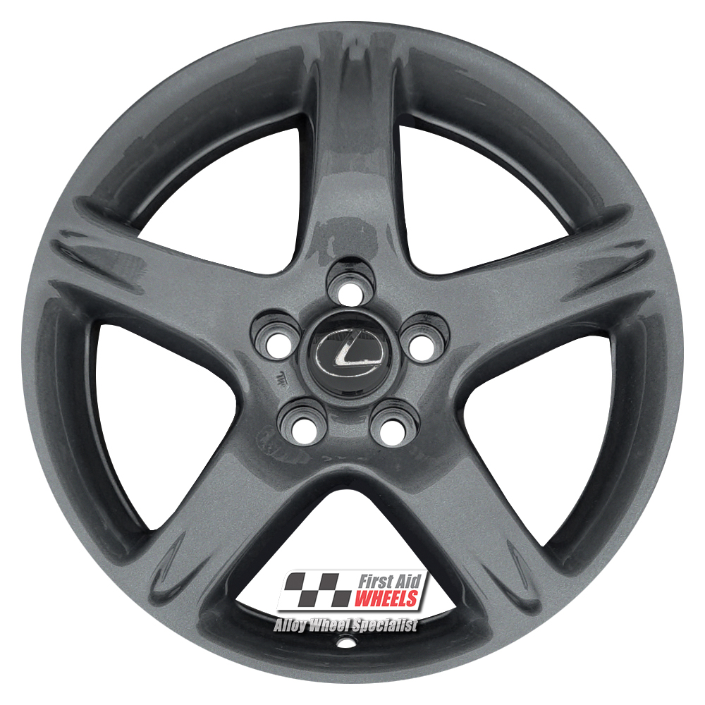 R199A EXCHANGE SERVICE - LEXUS GS 300 4x17" GENUINE 5 SPOKE ANTHRACITE GREY ALLOY WHEELS