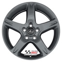 R199A EXCHANGE SERVICE - LEXUS GS 300 4x17" GENUINE 5 SPOKE ANTHRACITE GREY ALLOY WHEELS