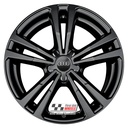 R245SB EXCHANGE SERVICE - AUDI A3 8V 4x18" GENUINE 5 V SPOKE SATIN BLACK ALLOY WHEELS