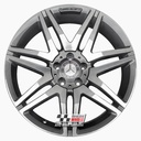 R287DCG EXCHANGE SERVICE - MERCEDES E CLASS A207 C207 4x19" GENUINE AMG GREY DIAMOND CUT ALLOY WHEELS