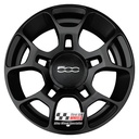 R292SB EXCHANGE SERVICE - FIAT 500 4x16'' GENUINE SATIN BLACK ALLOY WHEELS