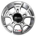 R292S EXCHANGE SERVICE - FIAT 500 4x16'' GENUINE SILVER ALLOY WHEELS