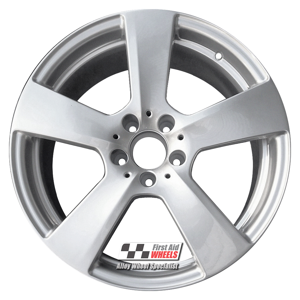 R331S EXCHANGE SERVICE - MERCEDES E-CLASS W212 4x18" 5 SPOKE SILVER ALLOY WHEELS