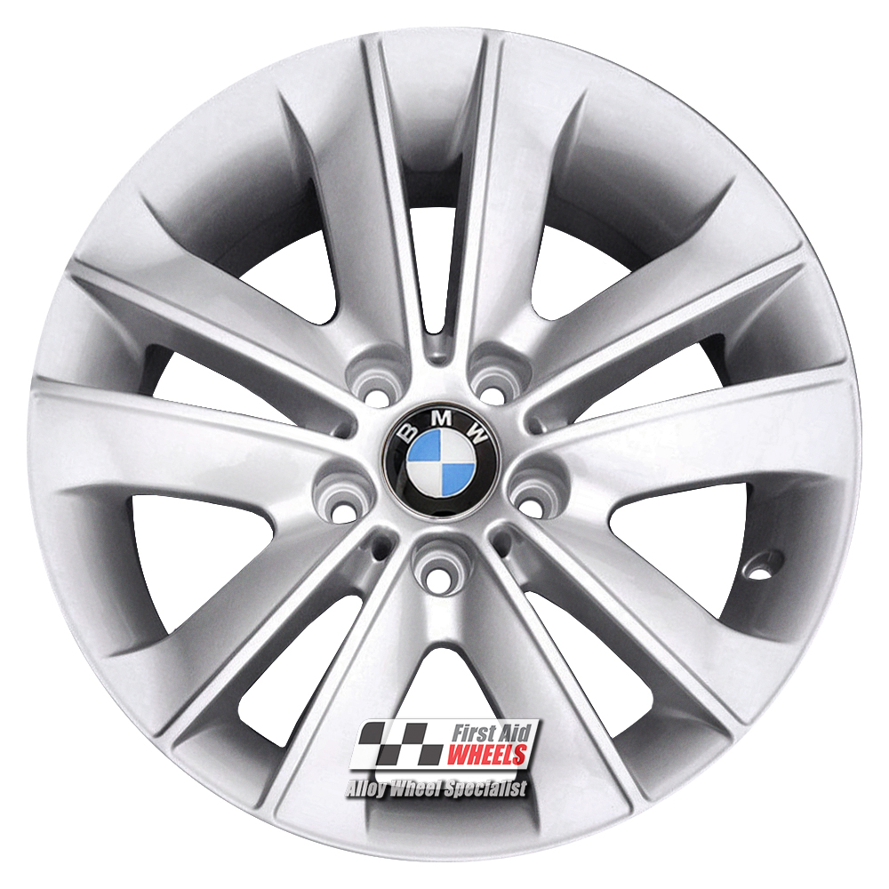 R344S EXCHANGE SERVICE - BMW 1 SERIES E81 E82 4x17" GENUINE STYLE 141 ALLOY WHEELS