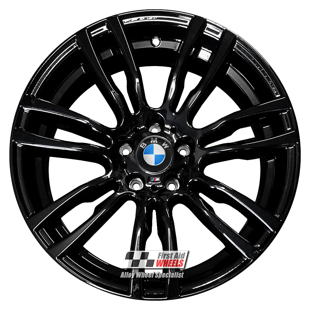 R354GB EXCHANGE SERVICE - BMW 3/4 SERIES 4x19" GENUINE STYLE 403M GLOSS BLACK ALLOY WHEELS