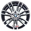 R354DBS EXCHANGE SERVICE - BMW 3/4 SERIES 4x19" GENUINE STYLE 403M SATIN BLACK DIAMOND CUT ALLOY WHEELS