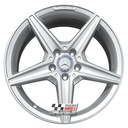 R355S EXCHANGE SERVICE - MERCEDES C CLASS 4x18" GENUINE AMG 5 SPOKE SILVER ALLOY WHEELS