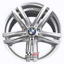 R400S EXCHANGE SERVICE - BMW 1 2 SERIES 4x18" GENUINE STYLE 386M SILVER ALLOY WHEELS