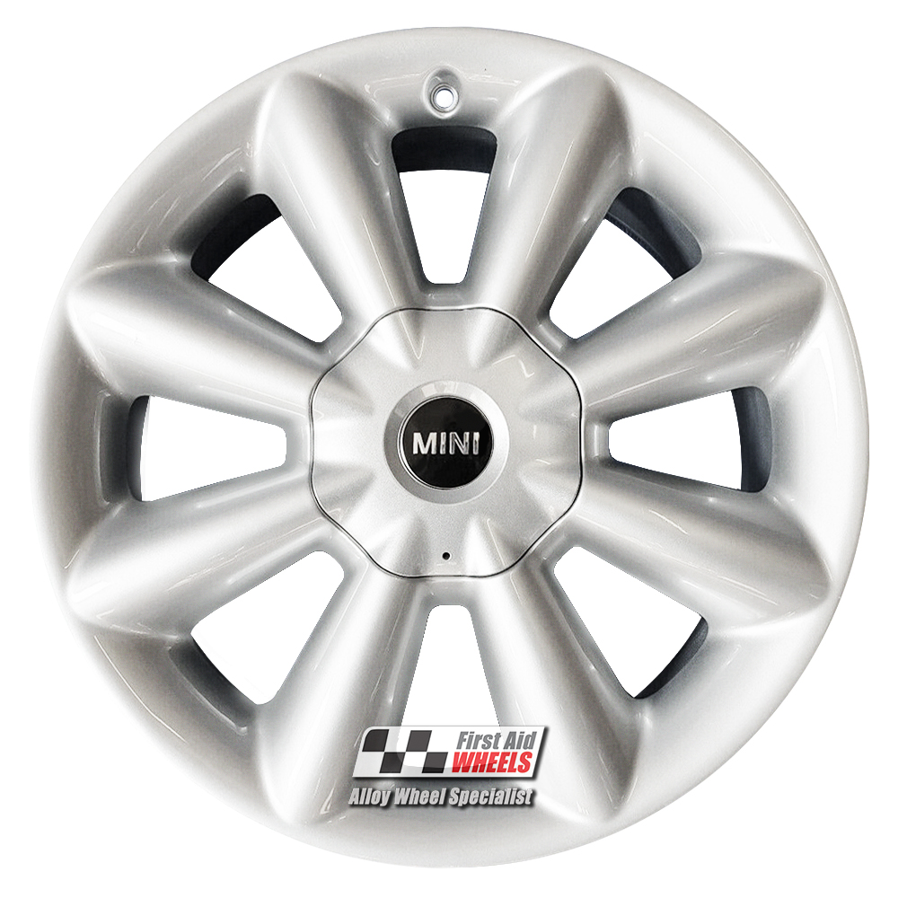 R401W EXCHANGE SERVICE - MINI COOPER S F56 4x18" GENUINE STYLE 507 WHITE ALLOY WHEELS