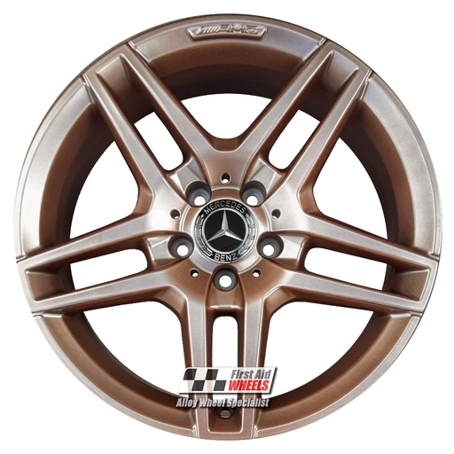 R409CB EXCHANGE SERVICE - MERCEDES E CLASS S212 W212 4x18" AMG SATIN COPPER BRONZE ALLOY WHEELS