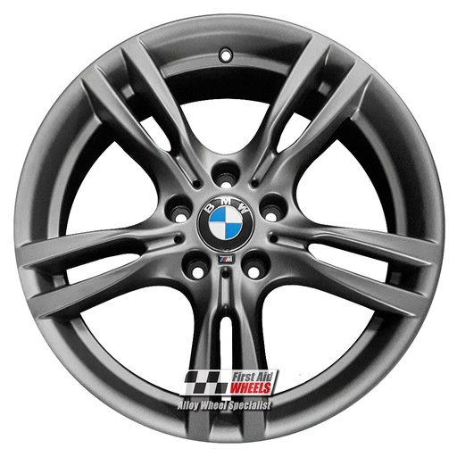 R421MA EXCHANGE SERVICE - BMW 3 / 4 SERIES 4x18" GENUINE 400M MATT ANTHRACITE ALLOY WHEELS