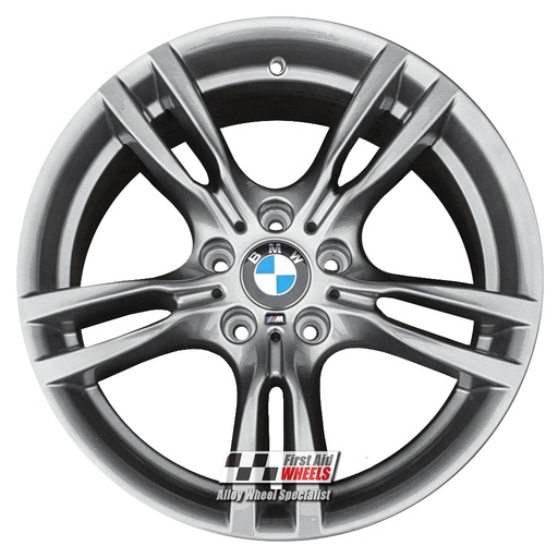 R421FG EXCHANGE SERVICE - BMW 3 / 4 SERIES 4x18" GENUINE 400M FERRIC GREY ALLOY WHEELS