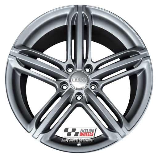 R444G EXCHANGE SERVICE - AUDI Q7 4x21" GENUINE SEGMENT AUDI CARBON GREY ALLOY WHEELS