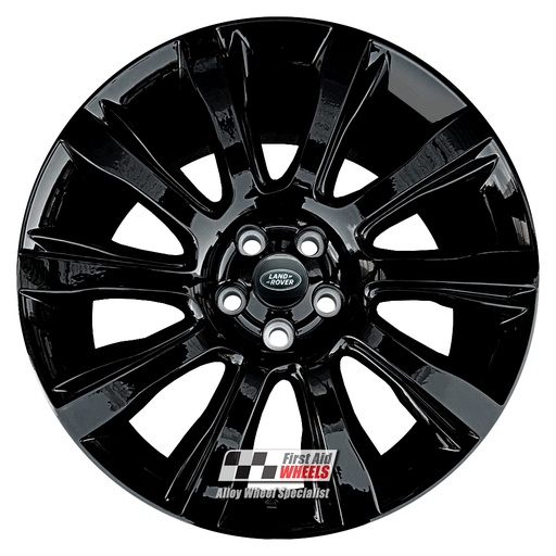 R484GB EXCHANGE SERVICE - RANGE ROVER L405 4x21" GENUINE STYLE 5 GLOSS BLACK ALLOY WHEELS