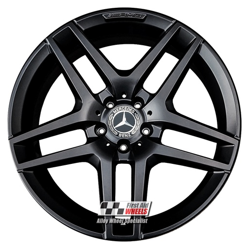 R551SB EXCHANGE SERVICE - MERCEDES S CLASS 4x19" GENUINE AMG SATIN BLACK ALLOY WHEELS