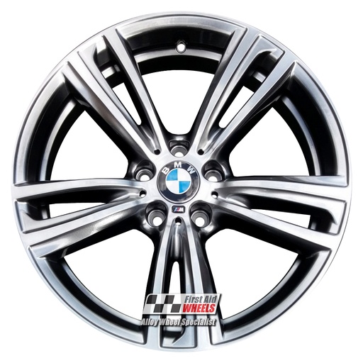 R345SC EXCHANGE SERVICE - BMW 3 / 4 SERIES 4x19" GENUINE 442M SHADOW CHROME ALLOY WHEELS